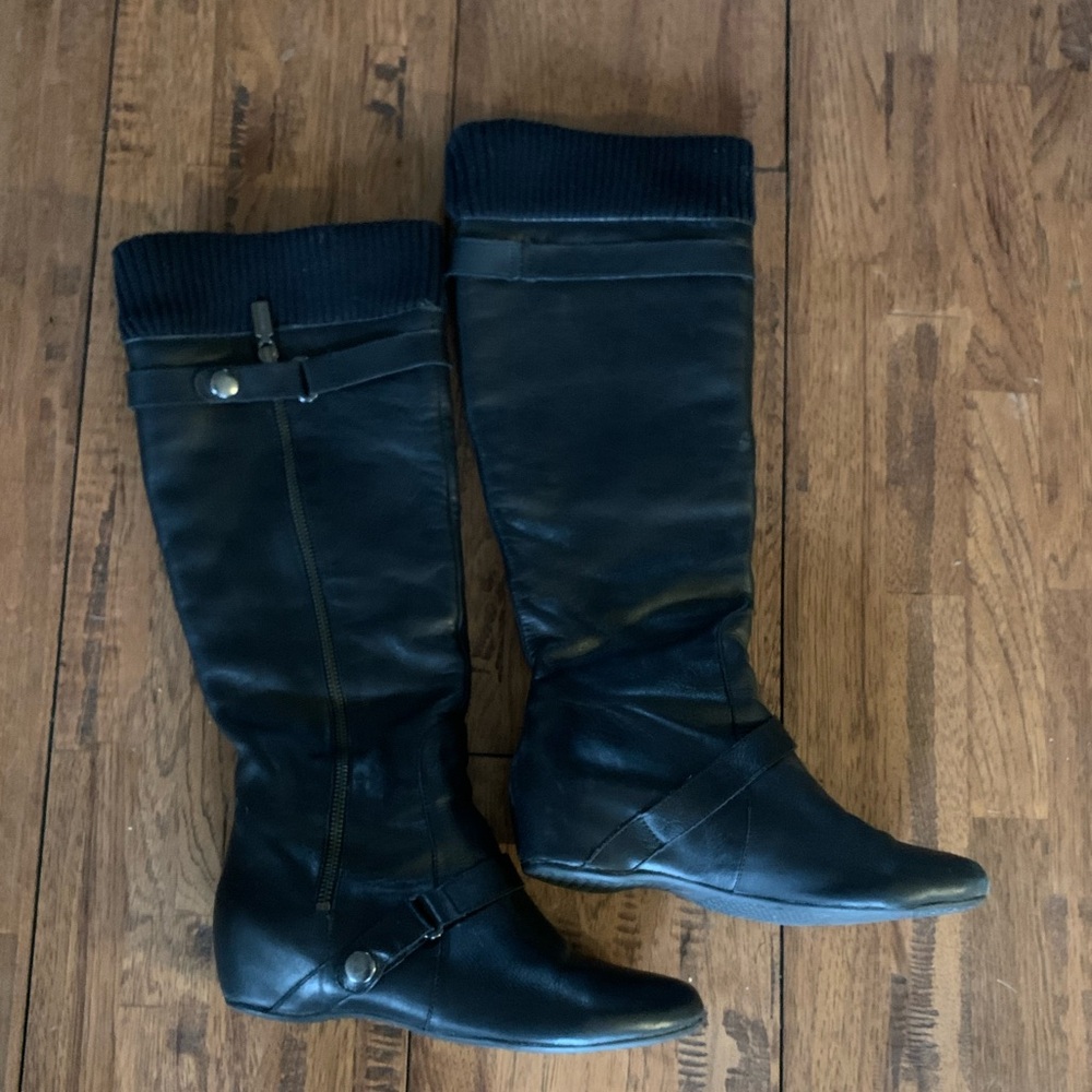 BLONDO | Black Leather Waterproof boots |